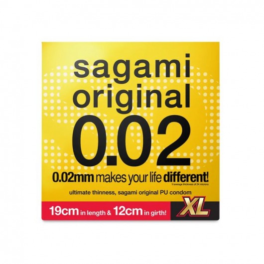 Презерватив увеличенного размера Sagami Original 0.02 XL-size - 1 шт. - Sagami - купить с доставкой в Симферополе