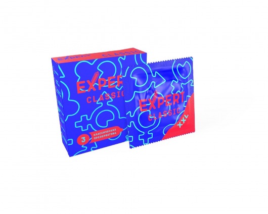 Презервативы увеличенного размера Expert Classic XXL - 3 шт. - Expert - купить с доставкой в Симферополе