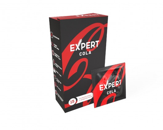 Презервативы с ароматом колы Expert Cola - 15 шт. - Expert - купить с доставкой в Симферополе