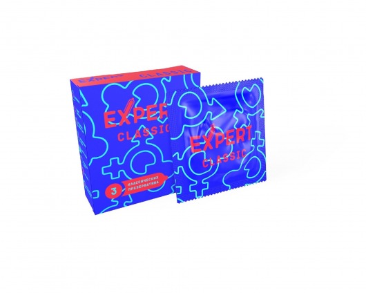 Классические презервативы Expert Classic - 3 шт. - Expert - купить с доставкой в Симферополе