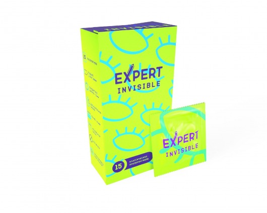 Ультратонкие презервативы Expert Invisible - 15 шт. - Expert - купить с доставкой в Симферополе