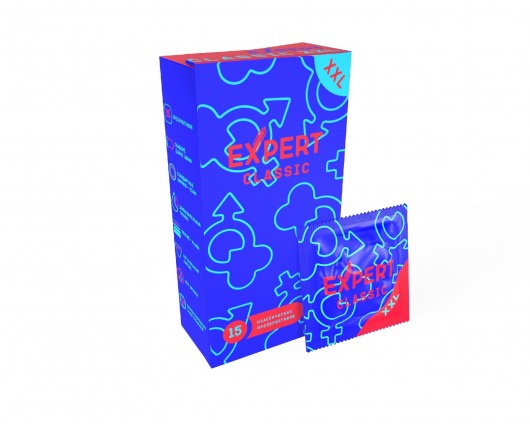 Презервативы увеличенного размера Expert Classic XXL - 15 шт. - Expert - купить с доставкой в Симферополе