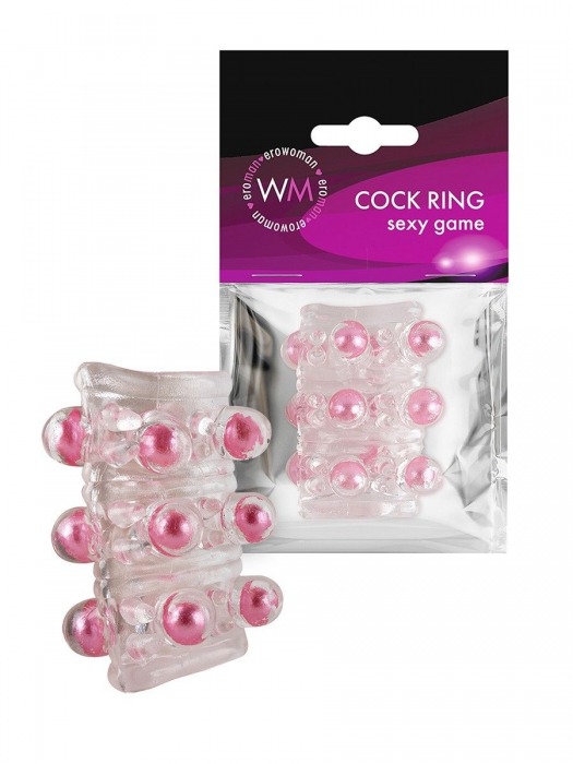 Прозрачная сквозная насадка на пенис с цветными шариками - Erowoman-Eroman - в Симферополе купить с доставкой Прозрачная сквозная насадка на пенис с цветными шариками - Erowoman-Eroman - в Симферополе купить с доставкой