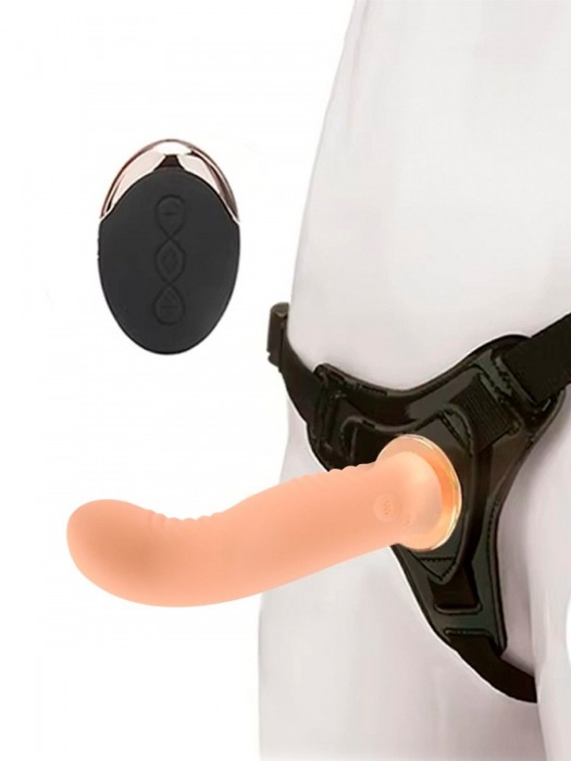 Женский вибрострапон со съемной насадкой и пультом ДУ - Erokay - купить с доставкой в Симферополе