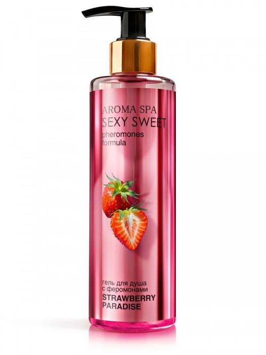 Гель для душа с феромонами и ароматом клубники Strawberry Paradise - 200 мл. -  - Магазин феромонов в Симферополе