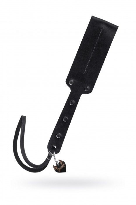 Черный кожаный пэддл - 32 см. - Pecado - купить с доставкой в Симферополе