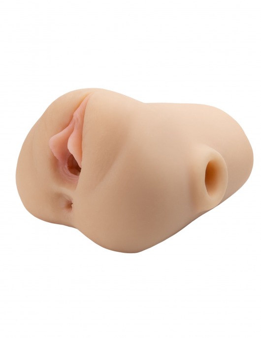 Телесный мастурбатор с вибрацией Double Pounder Vibrating Squeeze Stroker - Pipedream - в Симферополе купить с доставкой