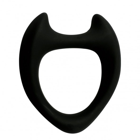Черное эрекционное кольцо с рожками Wooomy Toro M - Adrien Lastic - в Симферополе купить с доставкой