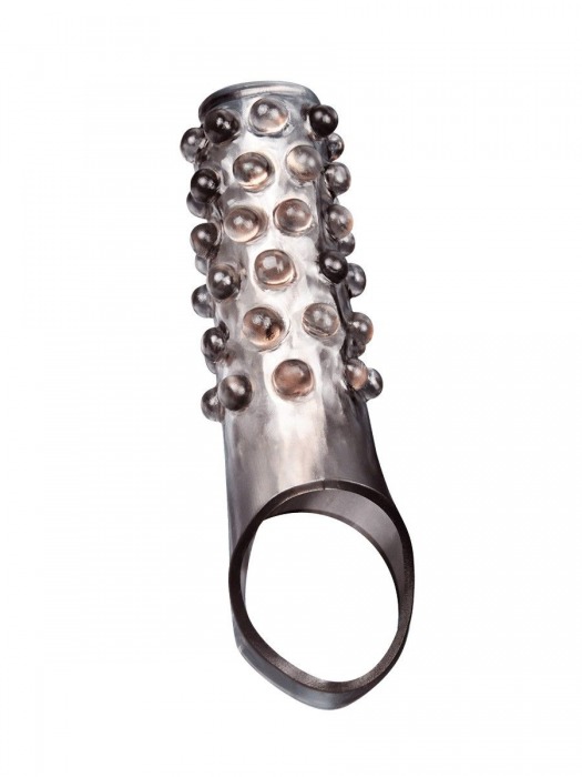 Дымчатая насадка на пенис с выпуклостями - 11 см. - Sex Expert - в Симферополе купить с доставкой