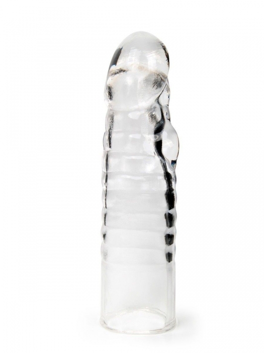 Прозрачная закрытая насадка на член - 15 см. - Sex Expert - в Симферополе купить с доставкой