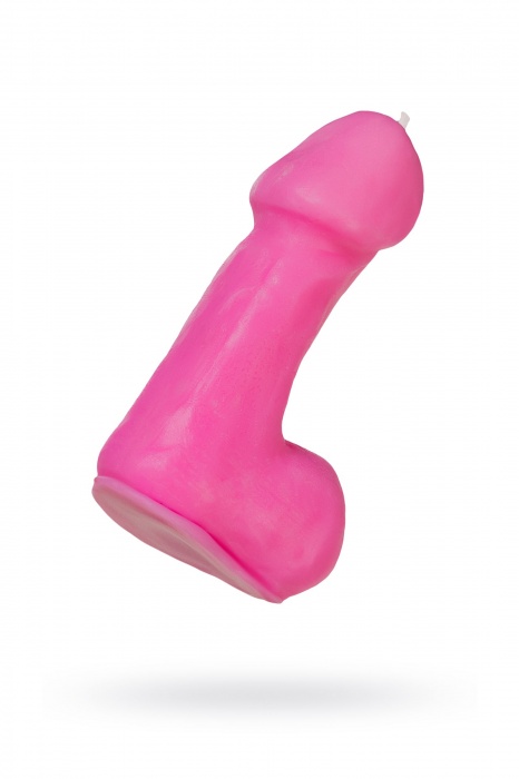 Розовая свеча в форме пениса - 47 гр. - Pecado - купить с доставкой в Симферополе