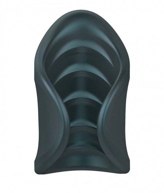 Серый сквозной мастурбатор с вибрацией Manwan Starter - Manwan - в Симферополе купить с доставкой