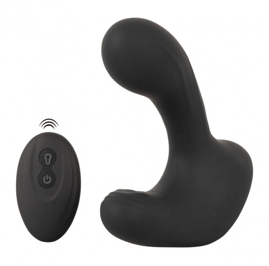 Черная анальная вибропробка с функцией расширения RC Butt Plug with 3 functions - Orion - в Симферополе купить с доставкой