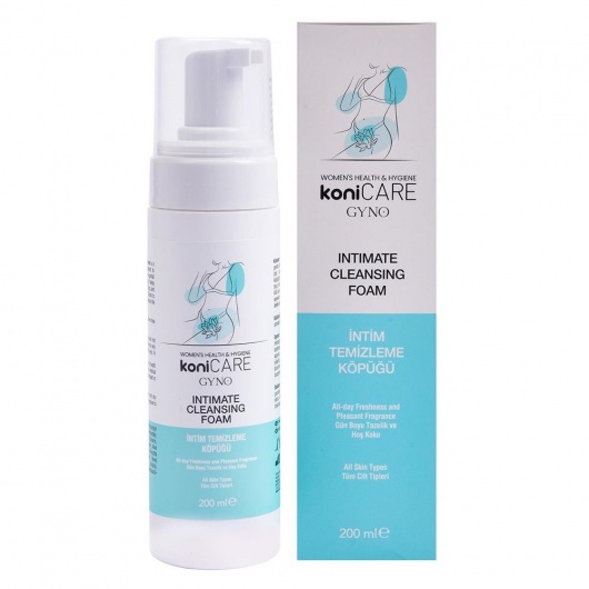 Пенка для интимной гигиены Konicare Gyno Intimate Cleasing Foam - 200 мл. - JoyDrops - купить с доставкой в Симферополе