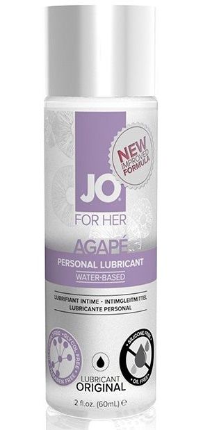 Лубрикант на водной основе для женщин JO AGAPE LUBRICANT ORIGINAL - 60 мл. - System JO - купить с доставкой в Симферополе