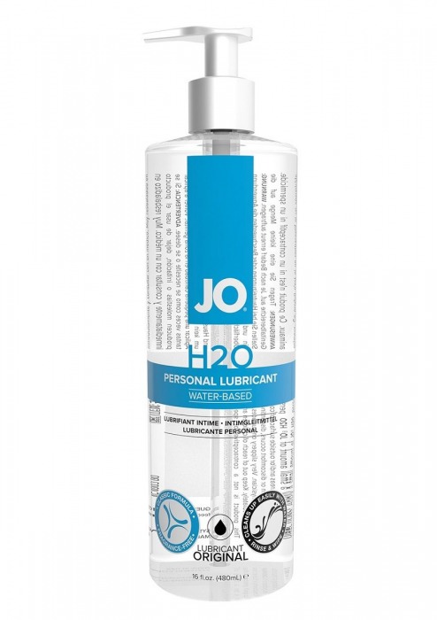 Лубрикант на водной основе JO Personal Lubricant H2O с дозатором - 480 мл. - System JO - купить с доставкой в Симферополе