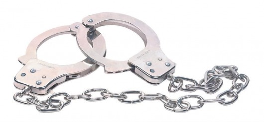 Наручники из металла с длинной цепочкой CHROME HANDCUFFS METAL HANDCUFFS W. KEY - NMC - купить с доставкой в Симферополе