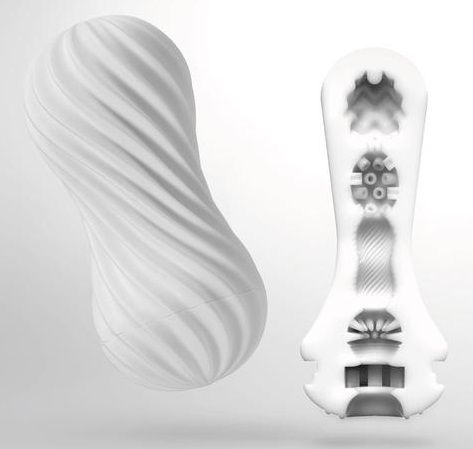 Мастурбатор FLEX Silky White с мягким рельефом - Tenga - в Симферополе купить с доставкой