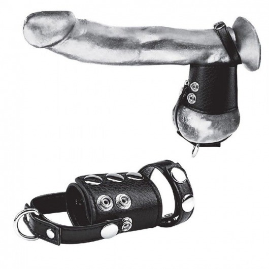 Кольцо на член и мошонку Cock Ring With 2  Ball Stretcher And Optional Weight Ring - BlueLine - в Симферополе купить с доставкой