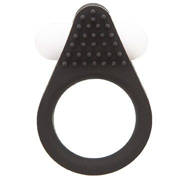 Чёрное эрекционное кольцо LIT-UP SILICONE STIMU RING 1 BLACK - Dream Toys - в Симферополе купить с доставкой