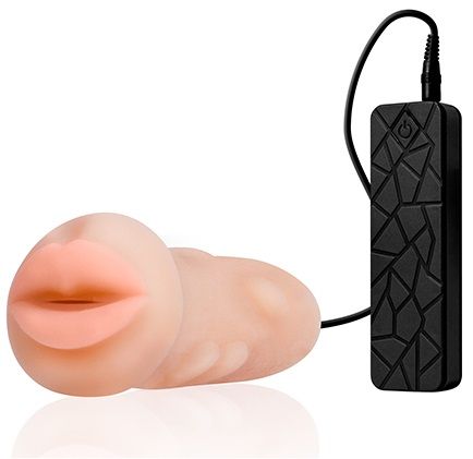 Мастурбатор-ротик с вибрацией REALSTUFF VIBRATING MASTURBATOR MOUTH - Dream Toys - в Симферополе купить с доставкой
