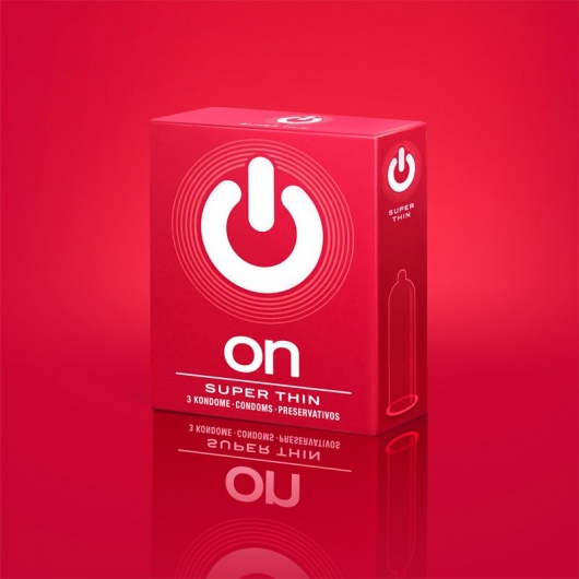 Супертонкие презервативы ON) Super Thin - 3 шт. - ON) - купить с доставкой в Симферополе