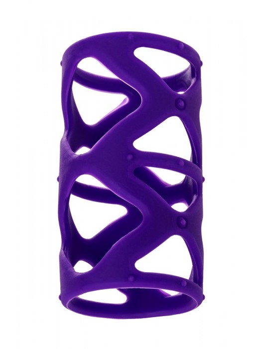 Фиолетовая насадка-сетка на пенис - 7,5 см. - A-toys - в Симферополе купить с доставкой