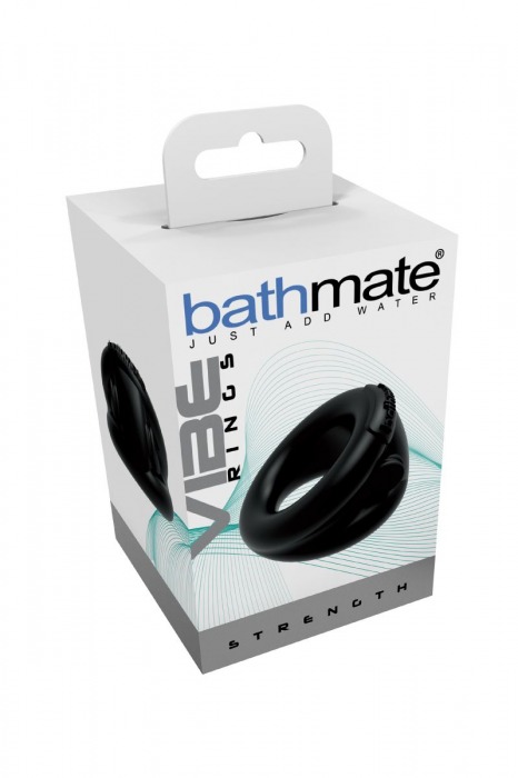 Чёрное эрекционное виброкольцо Strength - Bathmate - в Симферополе купить с доставкой