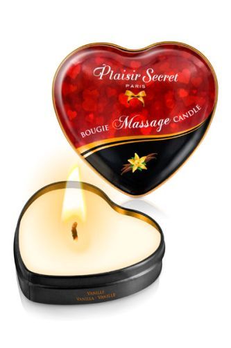 Массажная свеча с ароматом ванили Bougie Massage Candle - 35 мл. - Plaisir Secret - купить с доставкой в Симферополе