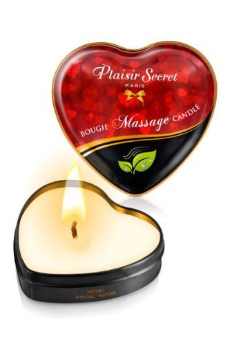 Массажная свеча с нейтральным ароматом Bougie Massage Candle - 35 мл. - Plaisir Secret - купить с доставкой в Симферополе