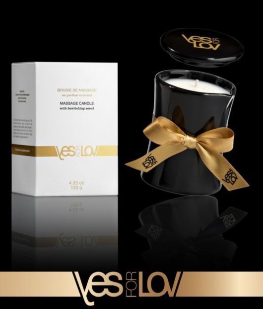 Массажная аромасвеча BEWITCHING MASSAGE CANDLE - 120 мл. - YESforLOV - купить с доставкой в Симферополе
