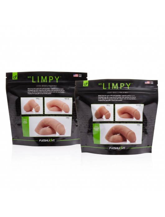 Мягкий имитатор пениса Fleshton Limpy среднего размера - 17 см. - Fleshlight - купить с доставкой в Симферополе