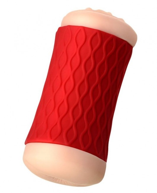 Двухсторонний мастурбатор JOS  NADIN в красном цилиндре - JOS - в Симферополе купить с доставкой