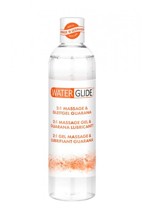 Гель-смазка 2-в-1 MASSAGE   LUBRICANT GUARANA - 300 мл. - Waterglide - купить с доставкой в Симферополе