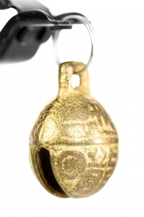 Черно-золотистые зажимы для сосков TOYFA Theatre - ToyFa - купить с доставкой в Симферополе