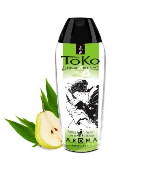Интимный гель TOKO Pear   Exotic Green Tea с ароматом груши и зеленого чая - 165 мл. - Shunga - купить с доставкой в Симферополе