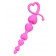 Розовая силиконовая анальная цепочка Sweety - 18,5 см. - ToyFa в Симферополе Розовая силиконовая анальная цепочка Sweety - 18,5 см. - ToyFa