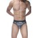 Серебристые блестящие мужские трусы-стринги - Don Moris купить с доставкой