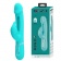 Аквамариновый вибратор-кролик с функцией фингеринга Kampas - 23,2 см. - Baile